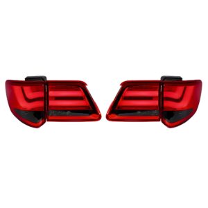Motokrafta LED Rear Tail Lights (Red Smoke) – Compatible with Toyota Fortuner (2012–2015) | BM Style Taillamp Upgrade