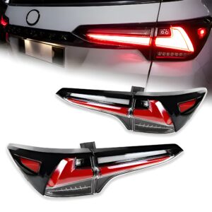 Motokrafta LED Tail Lamp Upgrade – Compatible with Toyota Fortuner (2016–2019) | 3D Style DRL Rear Light System