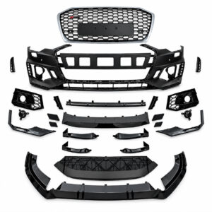 Audi A6 C8 RS6 Style Front Bumper Kit with Grille (2019–2020) – Motokrafta
