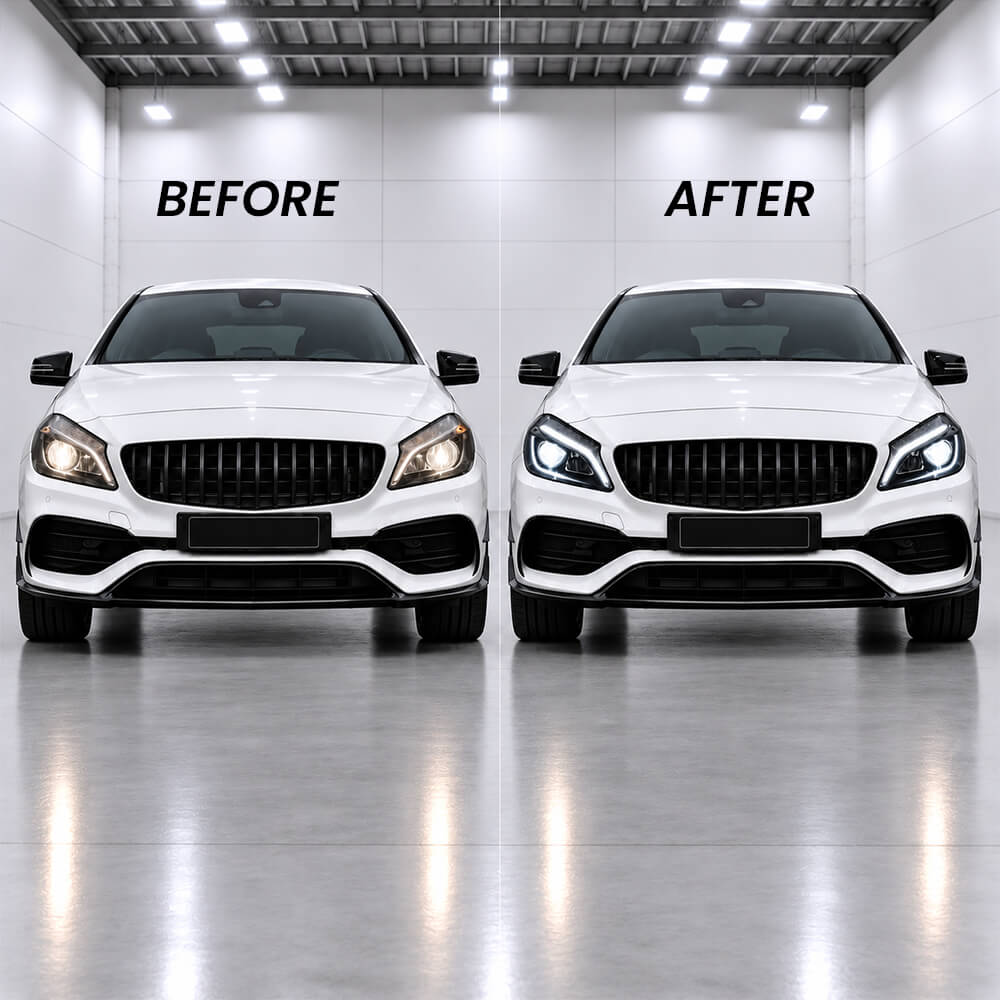 Mercedes-Benz A-Class W176 LED Headlights (2013–2018) – Motokrafta - Image 3