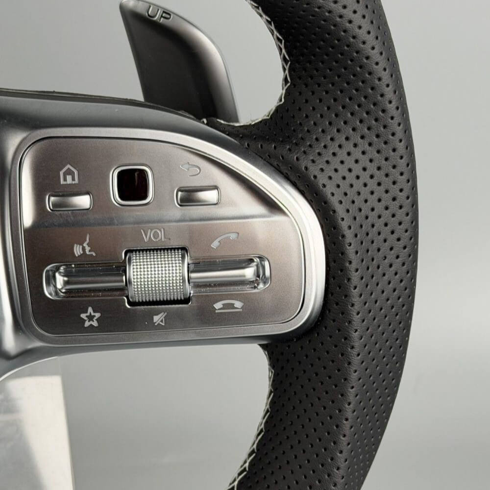 Motokrafta Carbon Finish Steering Wheel - Compatible With Mercedes Benz C Class Model (2015+) | Performance Upgrade - Image 3