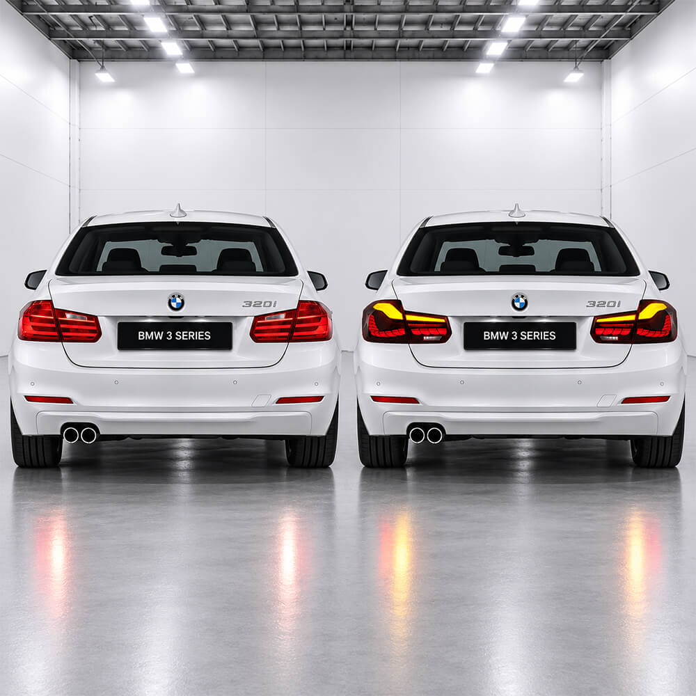 BMW 3 Series F30 Dragon Style LED Tail Lights, Red (2012–2018) – Motokrafta - Image 3
