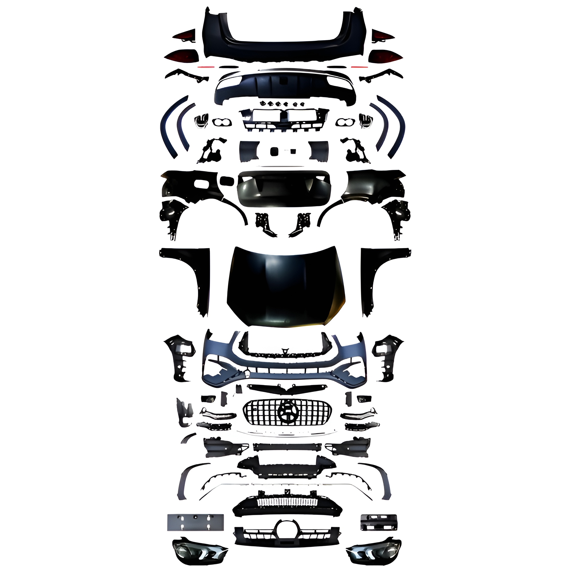 Motokrafta Body Kit – Compatible with Mercedes-Benz GLE W166 (2012–2019) Sport SUV Exterior Upgrade Kit