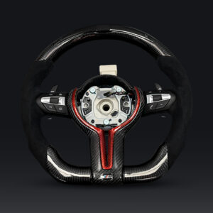 Motokrafta Carbon Finish Steering Wheel With RPM Meter - Compatible With BMW 7Series Model | Performance Upgrade