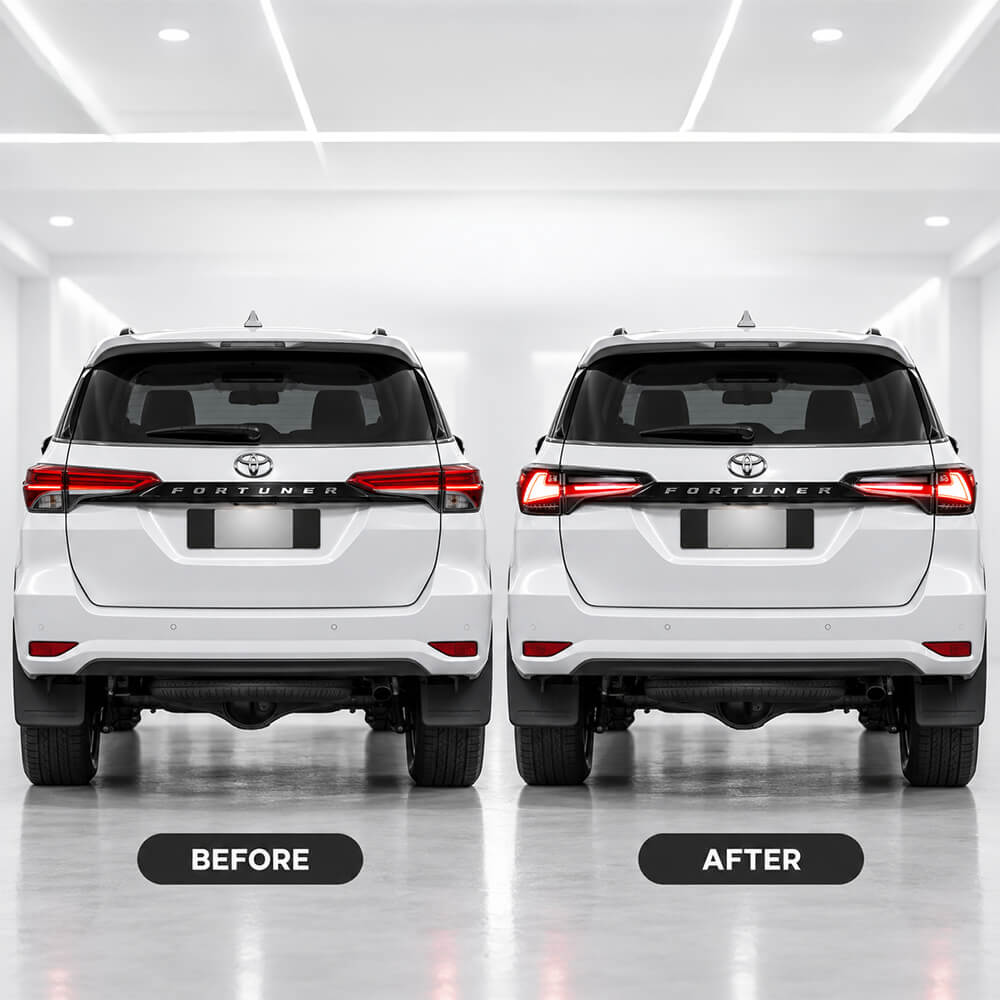 Toyota Fortuner 3D Style LED Tail Lights (2016–2019) – Motokrafta - Image 2