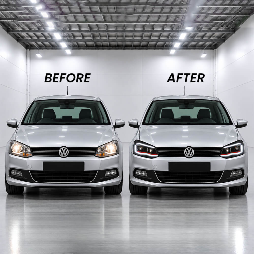 Volkswagen Polo Projector LED Headlights (2011–2018) – Motokrafta - Image 3