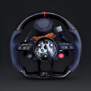 Motokrafta Carbon Finish Steering Wheel - Compatible With Audi A6 Model (2010-2018) | Performance Upgrade