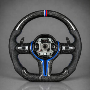 Motokrafta Carbon Finish Steering Wheel - Compatible With BMW 5 Series Model | Performance Upgrade