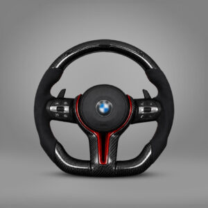 Motokrafta Carbon Finish Steering Wheel With RPM Meter - Compatible With BMW 7 Series Model (2012 - 2020)| Performance Upgrade