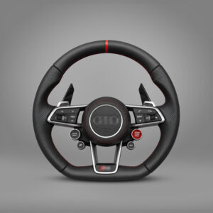 Motokrafta Premium Leather Steering Wheel - Compatible With Audi A7 (2010-2018) | Sport Style Upgrade