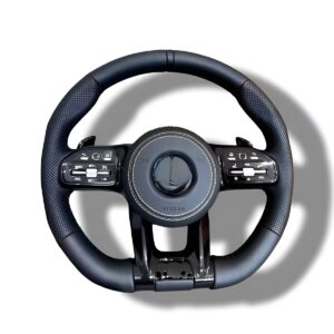 Motokrafta Leather Finish Steering Wheel - Compatible With Mercedes Benz GLS (2015+) | Premium Upgrade