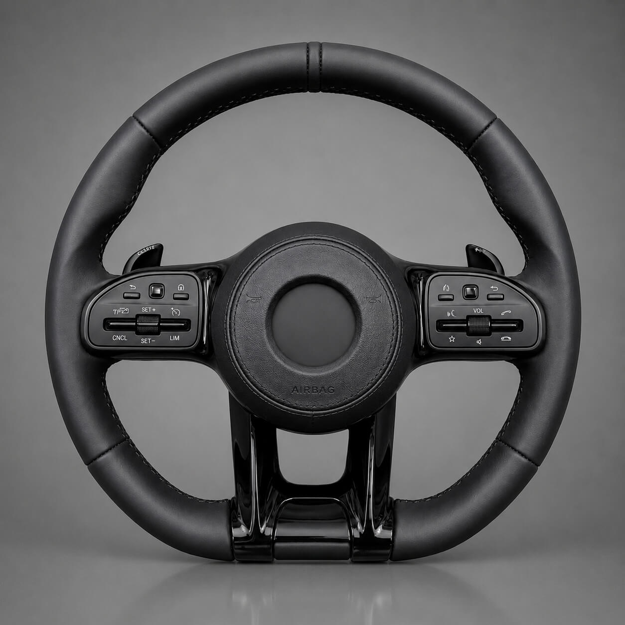 Motokrafta Leather Finish Steering Wheel - Compatible With Mercedes Benz GLS (2015+) | Premium Upgrade