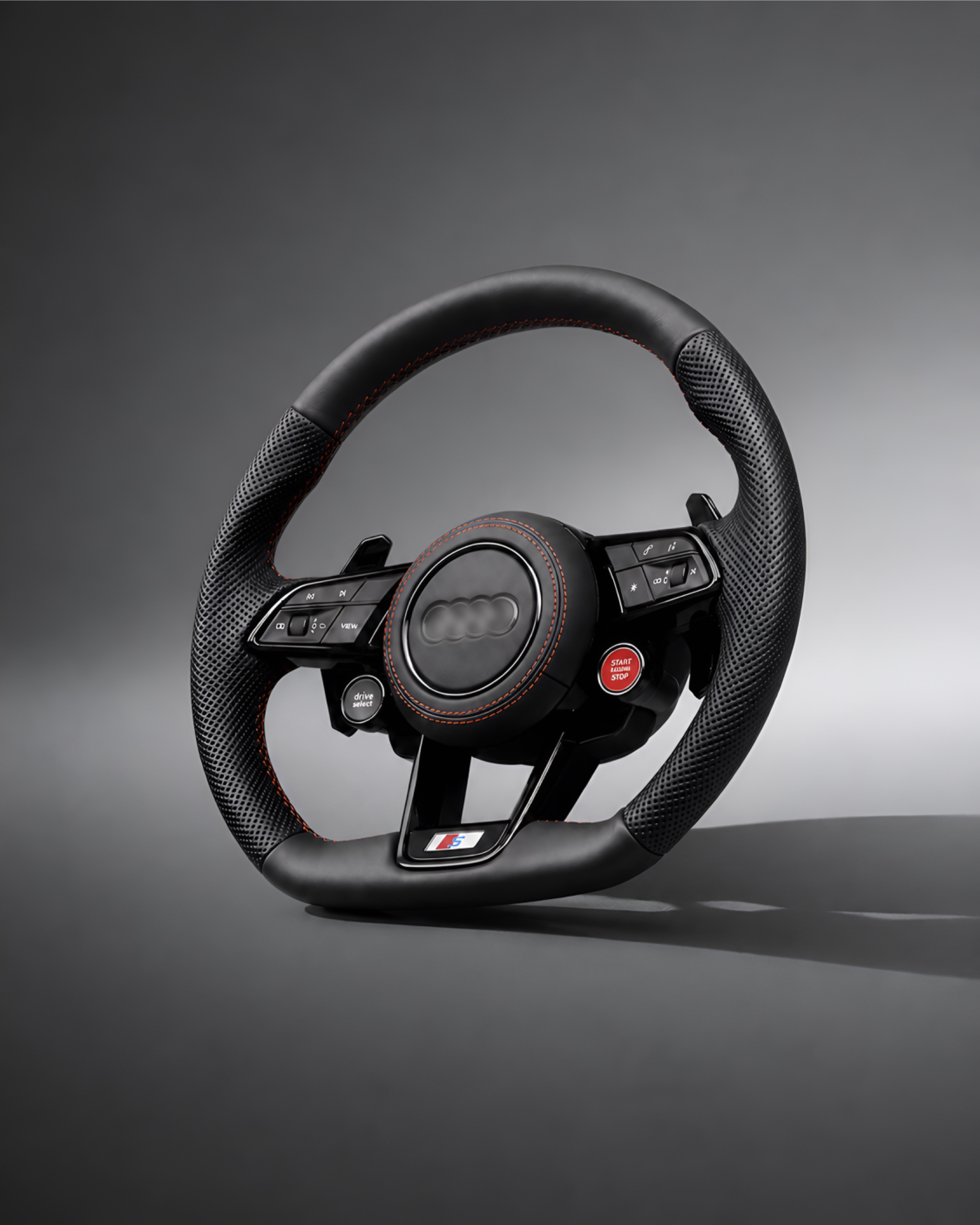 Motokrafta Carbon Finish Steering Wheel - Compatible With Audi Q5 Model (2010-2018) | Performance Upgrade
