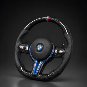 Motokrafta Carbon Finish Steering Wheel - Compatible With BMW X5 Model | Performance Upgrade