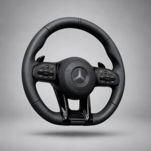 Motokrafta Leather Finish Steering Wheel - Compatible With Mercedes Benz  A Class(2015+) | Premium Upgrade