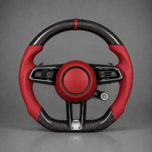Motokrafta Carbon Finish Steering Wheel - Compatible With Porsche Panamera Model (2010+) | Performance Upgrade