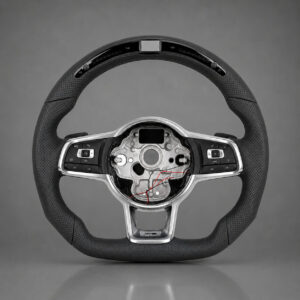 Motokrafta Leather Finish Steeringwheel-Compatible with Volkswagen Polo | Premium Interior Upgrade