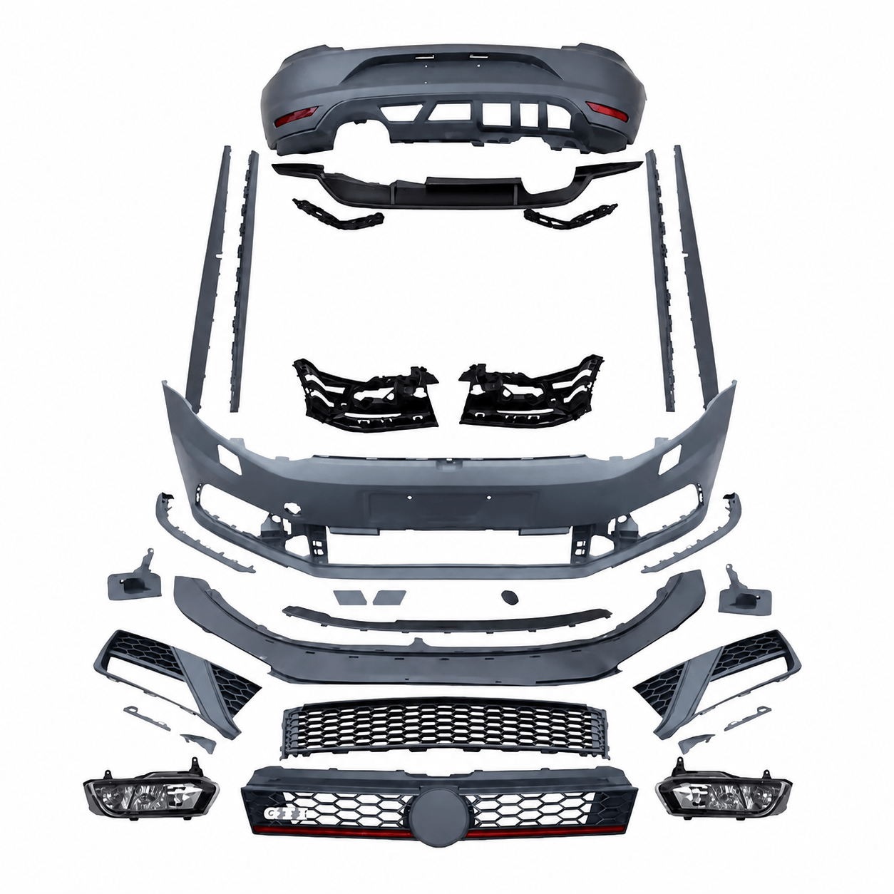 Motokrafta GTi Style Full Bodykit-Compatible with Volkswagen Polo (2010-2024) Complete Conversion Upgrade