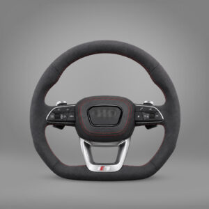 Motokrafta Alcantara Steering Wheel - Compatible With Audi Q3 Model (2017+) | Premium Upgrade