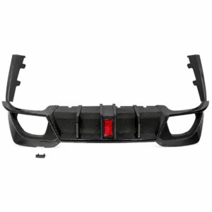 Motokrafta F1 Style Rear Bumper Diffuser – Compatible with BMW 3 Series G20 (2018–2022) M Sport | Carbon Fiber Look After Lip Splitter Skirts