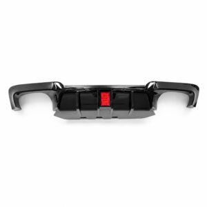 Motokrafta Gloss Black Rear Bumper Diffuser with LED Light – Compatible with BMW 5 Series F10 M Sport & M5 Style (2010–2017) | Performance Rear Styling Upgrade