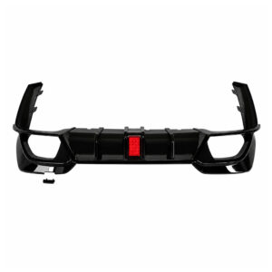 Moto Krafta BMW 3 Series G20 M Sport Rear Bumper Diffuser F1 Style Glossy Black with LED Light | After Lip Skirt Splitter | Compatible with 2018-2022 Models