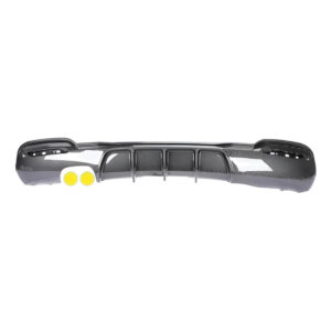 Motokrafta M Performance Rear Bumper Diffuser – Compatible with BMW 3 Series GT F34 (2012–2018) | Carbon Fiber Look Rear Lip for Single Side Dual Exhaust