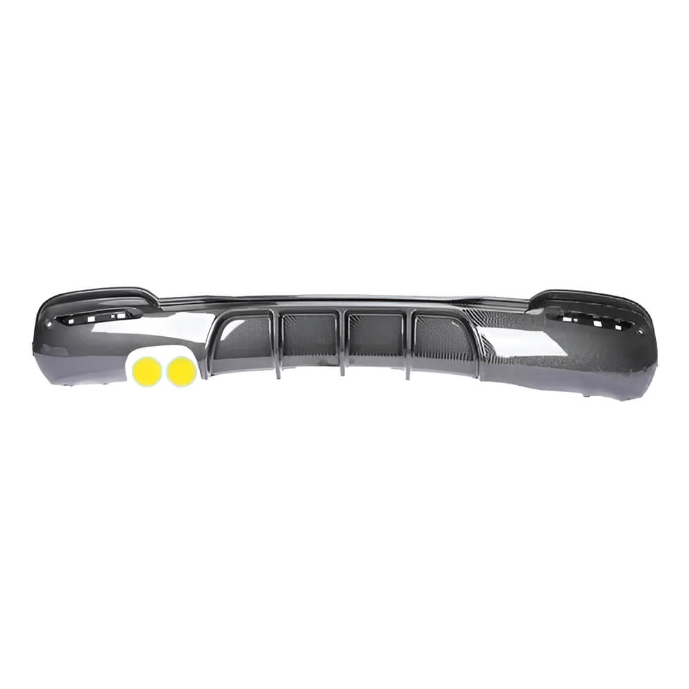 Motokrafta M Performance Rear Bumper Diffuser – Compatible with BMW 3 Series GT F34 (2012–2018) | Carbon Fiber Look Rear Lip for Single Side Dual Exhaust