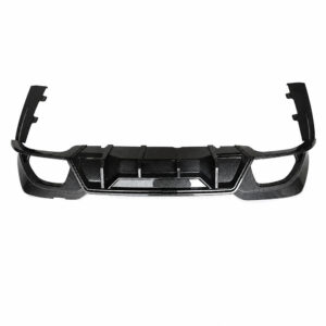 Motokrafta F1 Style Rear Bumper Diffuser – Compatible with BMW 3 Series G20 (2018–2022) M Sport | Carbon Fiber Look After Lip Splitter Skirts