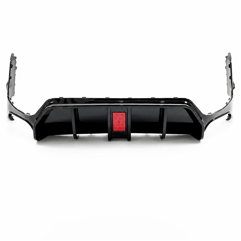 Moto Krafta Rear Bumper Diffuser Glossy Black | Compatible with BMW 3 Series LCI G20 (2021+)