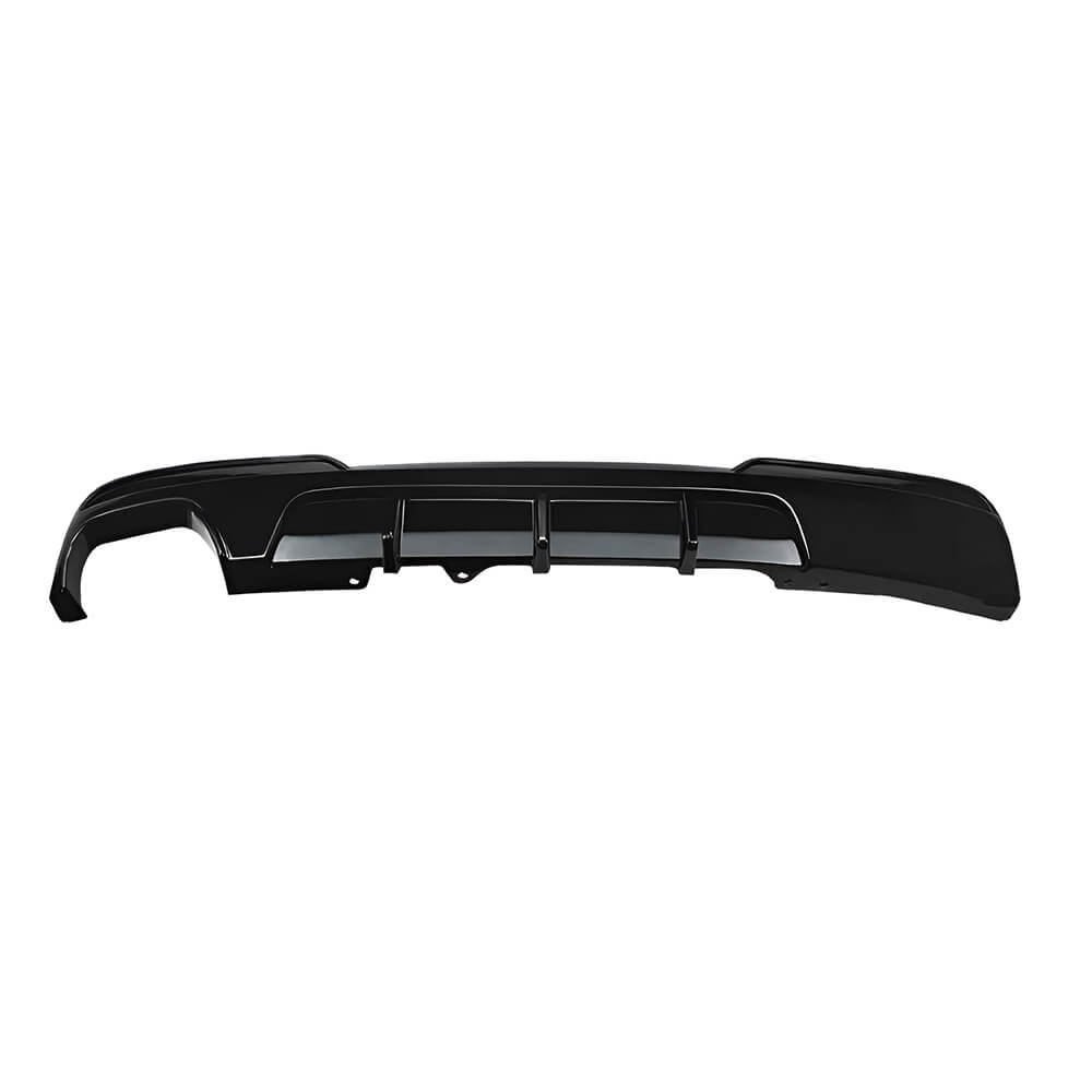Motokrafta M Sport Rear Bumper Diffuser – Compatible with BMW 5 Series F10 (2010–2017) | M5 Style Gloss Black Lip Splitter Skirts
