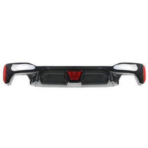 Motokrafta F1 M5 Style Rear Bumper Diffuser with LED Light – Compatible with BMW 5 Series G30/G38/F90 (2018–2023) M Sport | Gloss Black Rear Lip Skirt