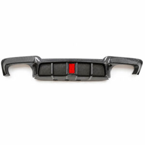 Motokrafta Carbon Fiber Look Rear Bumper Diffuser with LED Light – Compatible with BMW 5 Series F10 M Sport & M5 Style (2010–2017) | Performance Rear Styling Upgrade