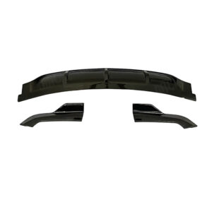 MotoKrafta Compatible with BMW X5 F15 M Sport (2014–2018) Rear Bumper Diffuser with Apron Splitters | Glossy Black