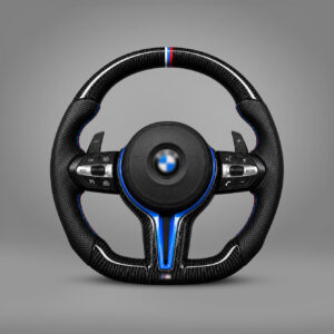 Motokrafta Carbon Finish Steering Wheel - Compatible With BMW 3 Series Model ( 2010 -2020)  | Performance Upgrade