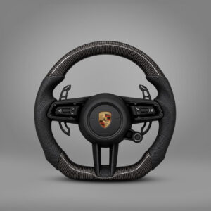 Motokrafta Carbon Finish Steering Wheel - Compatible With Porsche Cayenne Model (2010+) | Performance Upgrade