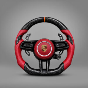 Motokrafta Carbon Finish Steering Wheel - Compatible With Porsche Cayenne Model (2010+) | Performance Upgrade (Copy)