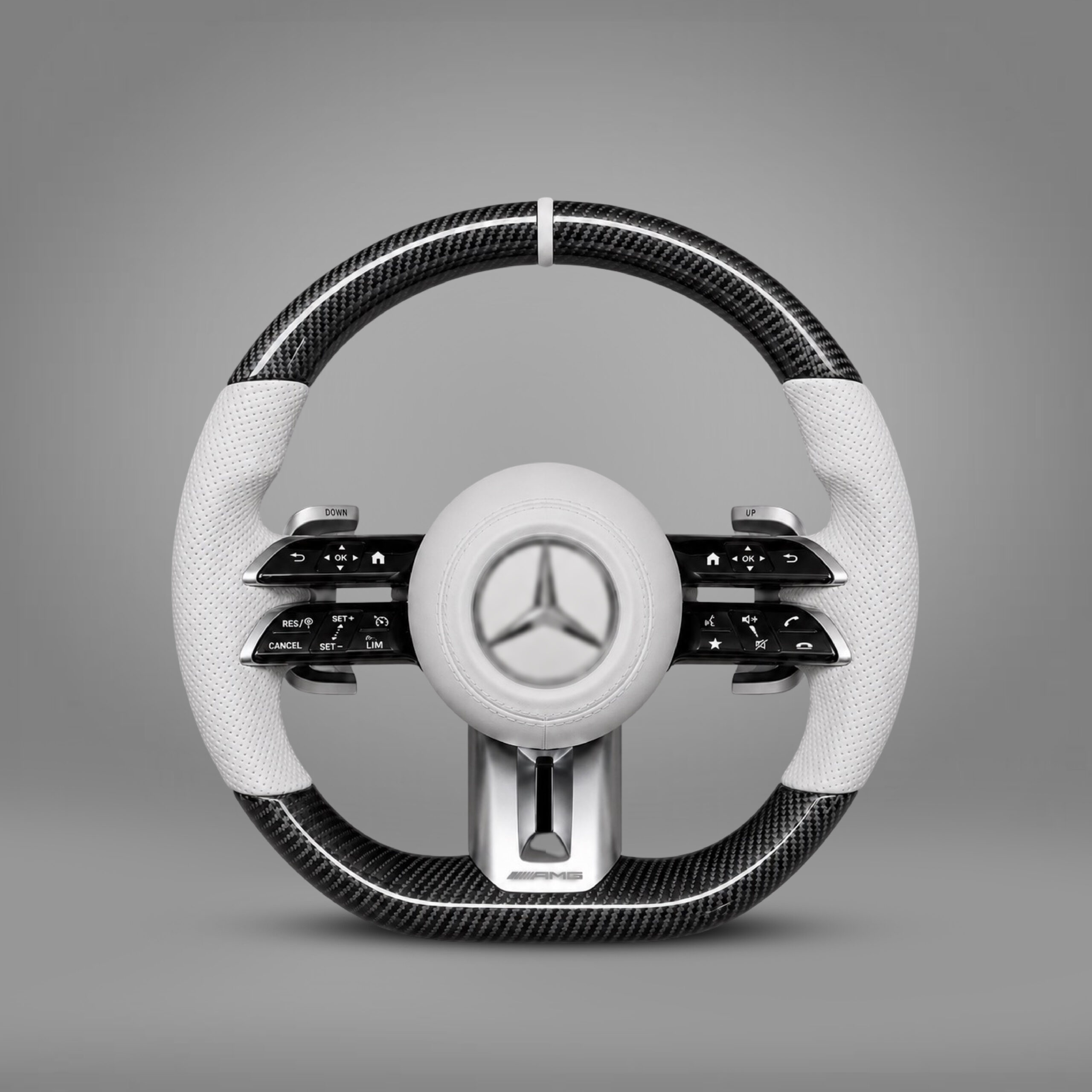 Motokrafta Carbon Finish Steering Wheel - Compatible With A Class (2015+) | Sport Style Upgrade