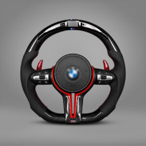Motokrafta Carbon Finish Steering Wheel With RPM Meter - Compatible With BMW 3 Series  Model (2012 - 2020) | Performance Upgrade