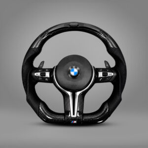 Motokrafta Carbon Finish Steering Wheel With RPM Meter - Compatible With BMW X7 Model (2010-2020)  | Performance Upgrade