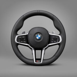 Motokrafta Leather Finish Steering Wheel - Compatible With BMW X1 (2018+) | Premium Upgrade
