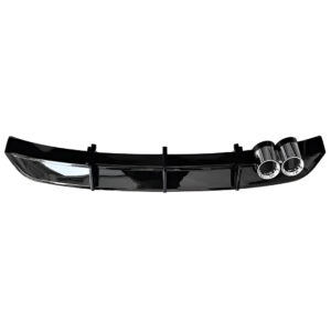 Moto Krafta Rear Lip Diffuser Compatible with Volkswagen Polo (2014-2022) | Glossy Black After Rear Bumper Lip Spoiler
