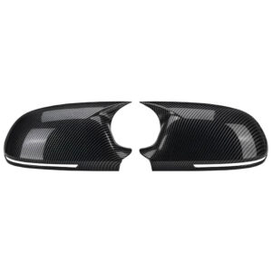 Motokrafta Carbon Fiber Style Side Mirror Covers – Compatible with Audi A4 (2009–2012) | 3M Tape Pasting Wing Mirror Caps AR-MR-058