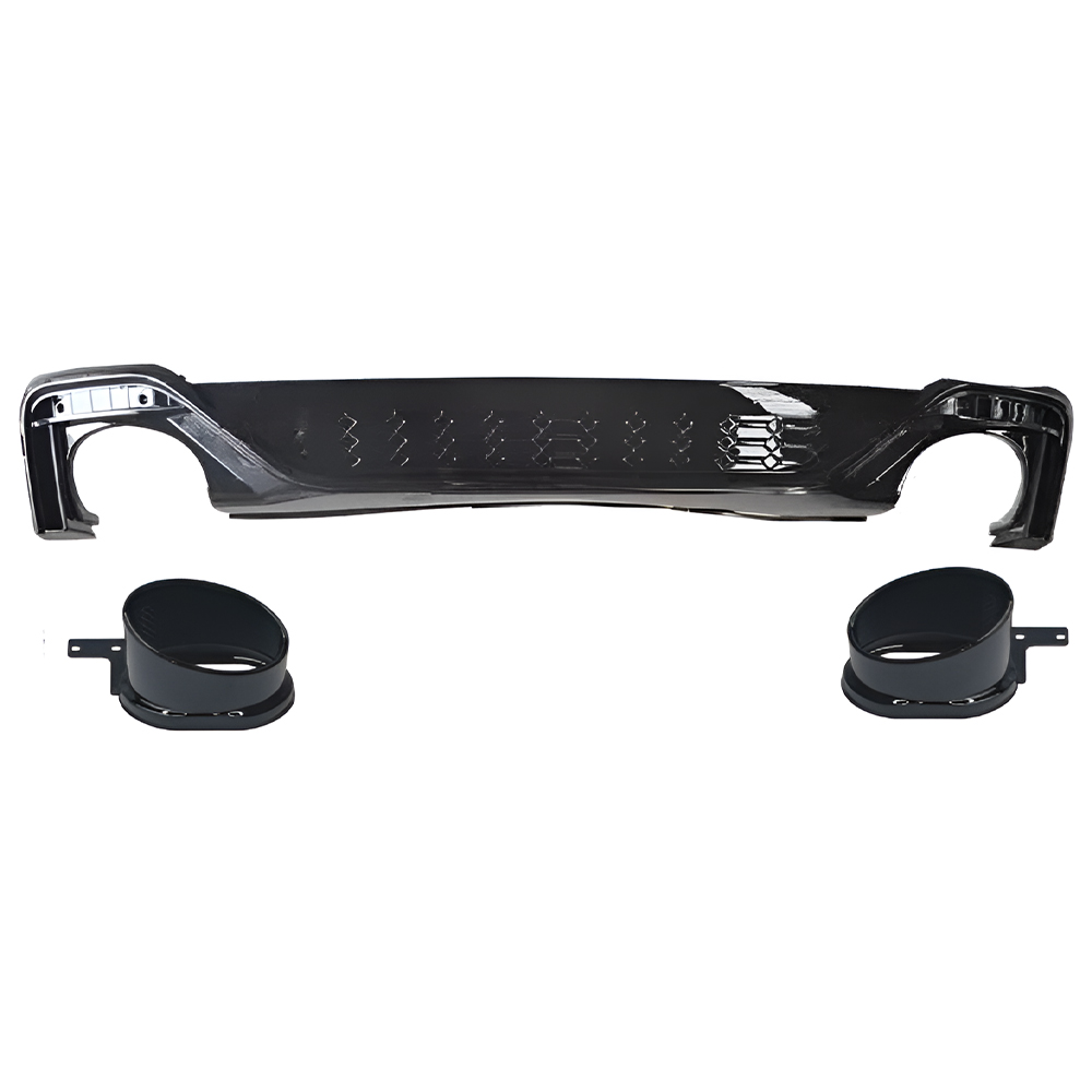 Motokrafta RS4 Style Rear Bumper Lip Diffuser – Compatible with Audi A4 B9.5 (2021+) | Facelift Conversion Body Kit After Lip Skirt Splitter