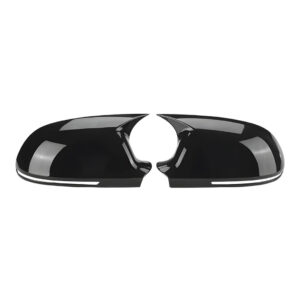 Motokrafta Gloss Black Side Mirror Covers – Compatible with Audi A4 (2009–2012) | 3M Tape Pasting Wing Mirror Caps