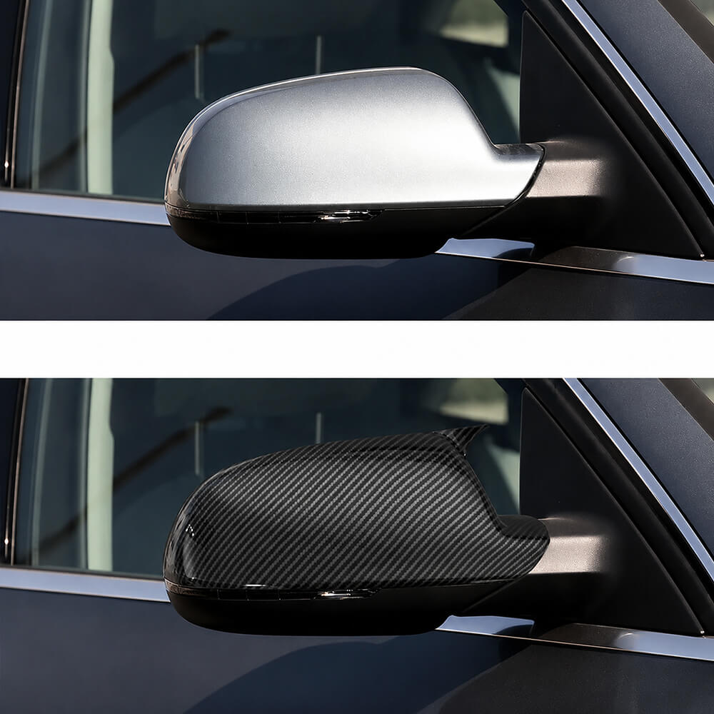 Motokrafta Carbon Fiber Style Side Mirror Covers – Compatible with Audi A5 B8.5 (2010–2016) | Paste Style Wing Mirror Caps - Image 2