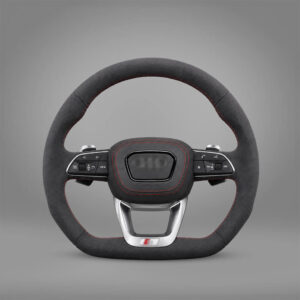 Motokrafta Alcantara Steering Wheel - Compatible With Audi A6 Model (2017+) | Premium Upgrade