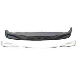 Motokrafta RS6 Sport Style Rear Bumper Diffuser Lip – Compatible with Audi A6/S6/RS6 C8 (2019–2023) | S Line Silver Chrome Trim