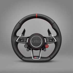 Motokrafta Premium Leather Steering Wheel - Compatible With Audi A5 (2010- above) | Sport Style Upgrade