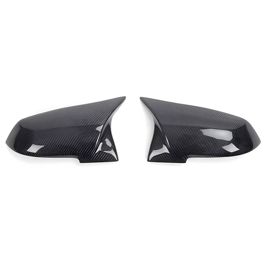 Motokrafta Carbon Fiber Style Side Mirror Covers – Compatible with BMW 7 Series F02 (2012–2014) | 3M Tape Pasting Wing Mirror Caps